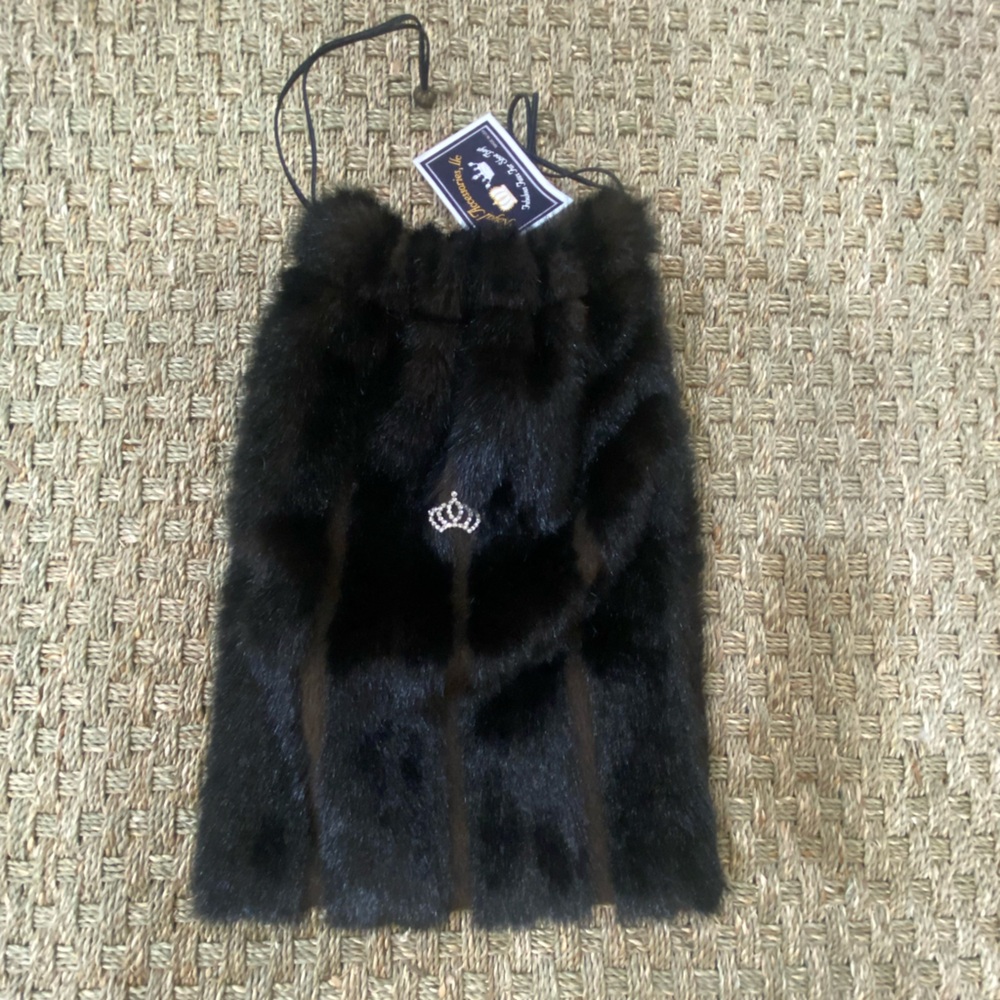 Royal Accessories Faux Mink Shoe bag NWT - Picture 4 of 6